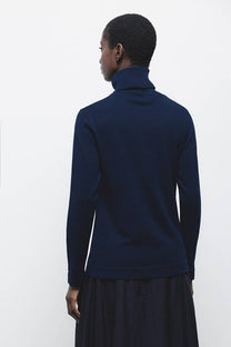 Maglione Dolcevita in Maglia Rasata