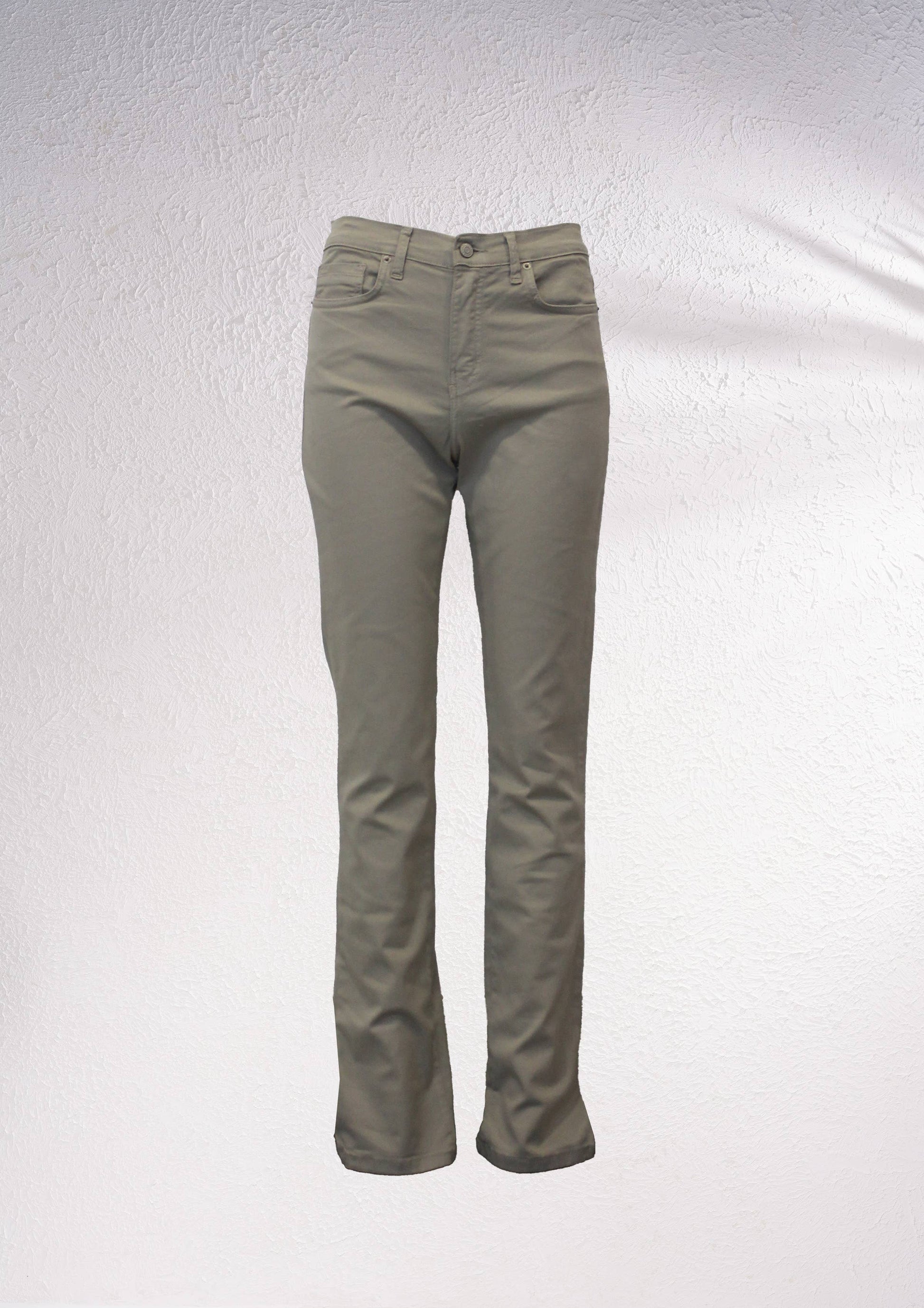 Pantaloni dritti a vita alta regular fit
