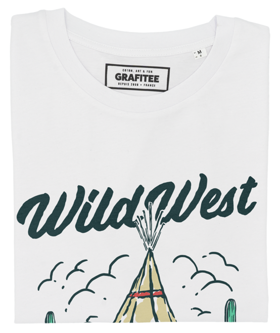 T-shirt grafica Wild West con stampa Tipi