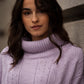 Maglia Dolcevita Oversize in Maglia Lavorata
