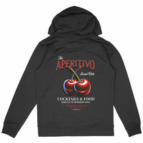 Felpa con cappuccio unisex in cotone biologico Aperitivo Social Club