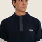 Maglione in pile bicolore unisex Carbon White