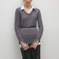 Blusa basic in maglia a trama morbida