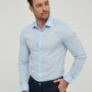 Camicia slim fit azzurro cielo