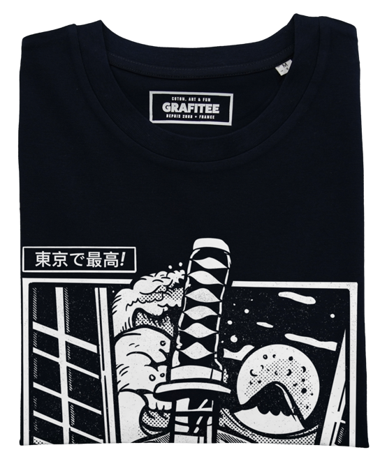 T-shirt grafica Katana & Sushi in cotone biologico
