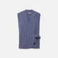 Gilet in Maglia Strutturata con Scollo a V