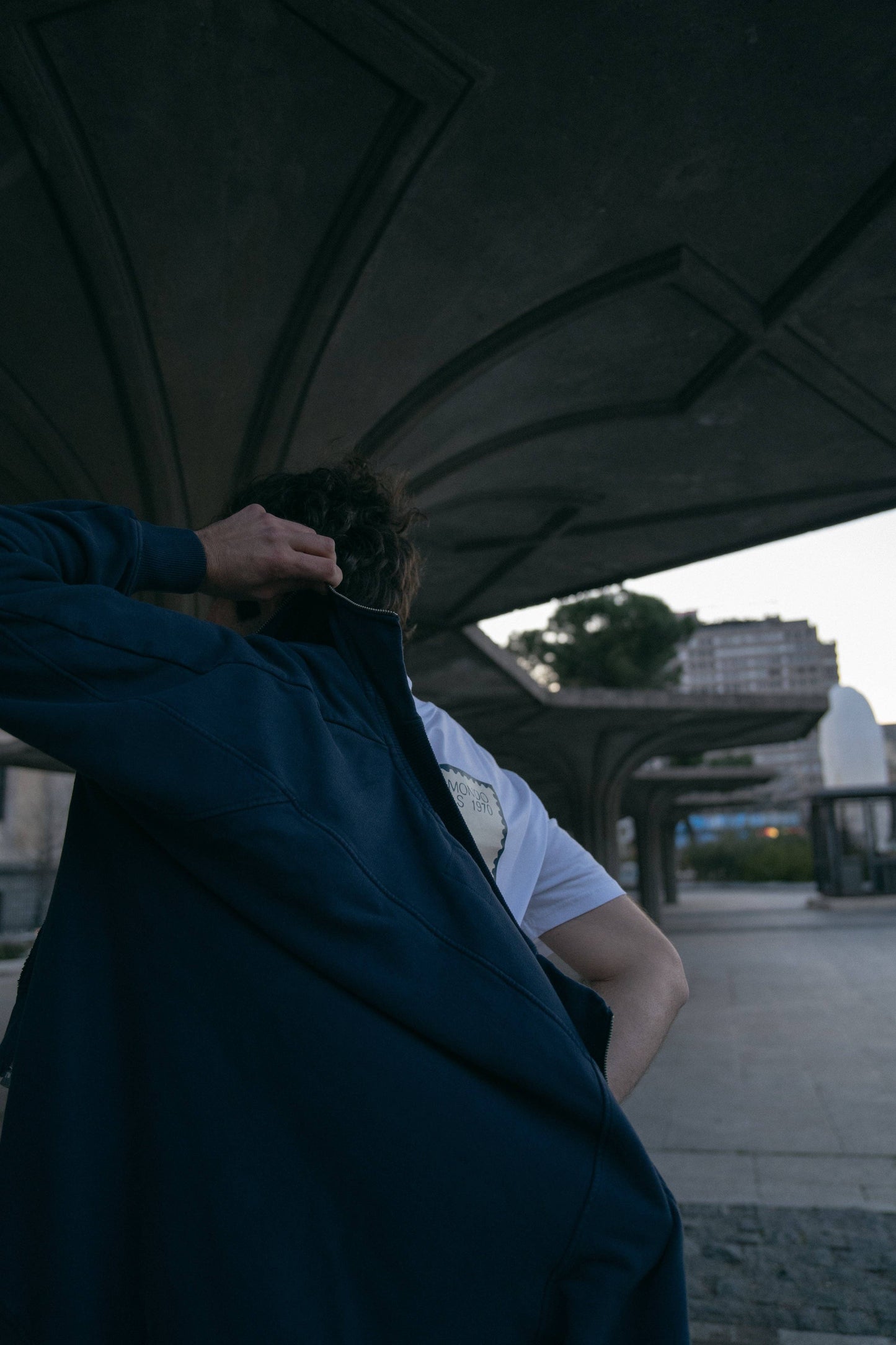 Giacca zip in cotone organico