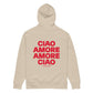 Felpa con cappuccio organica “Ciao Amore”