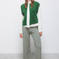 Pantaloni in maglia jacquard con motivo geometrico