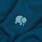 Felpa essenziale oversize da donna in cotone organico blu zaffiro