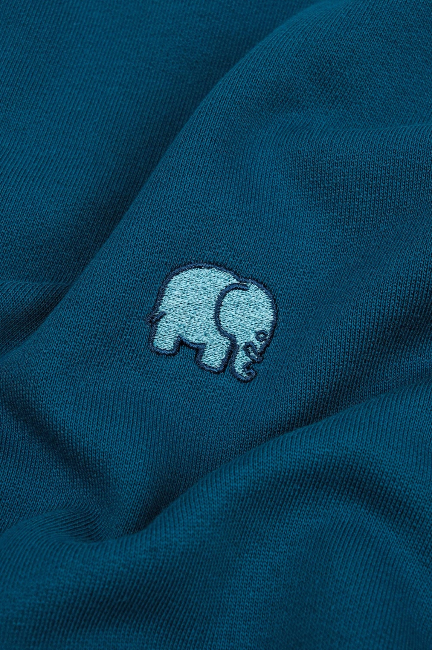 Felpa essenziale oversize da donna in cotone organico blu zaffiro
