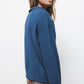 Maglione in maglia rasata con collo polo