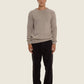 Maglione in maglia grigio in cotone biologico