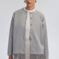 Cardigan in maglia con frange argento