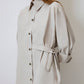 Camicia oversize con cintura asimmetrica