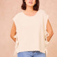 Gilet in maglia Majorelle oversize con lacci laterali