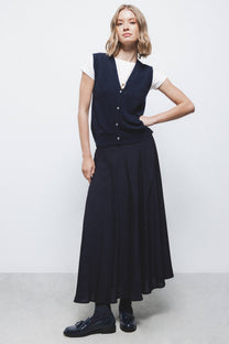 Gilet in maglia con scollo a V
