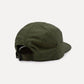 Cappellino cinque pannelli in nylon idrorepellente verde oliva scuro