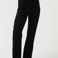 Pantaloni a vita alta in jersey con spacchi frontali