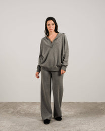 Polo in misto cashmere da donna