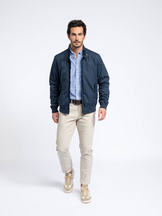 Giacca bomber leggera con zip