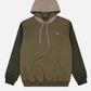 Felpa con cappuccio color block Gothic Olive