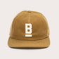 Cappellino in tela cerata con logo ricamato