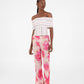 Top bustier off-shoulder a righe