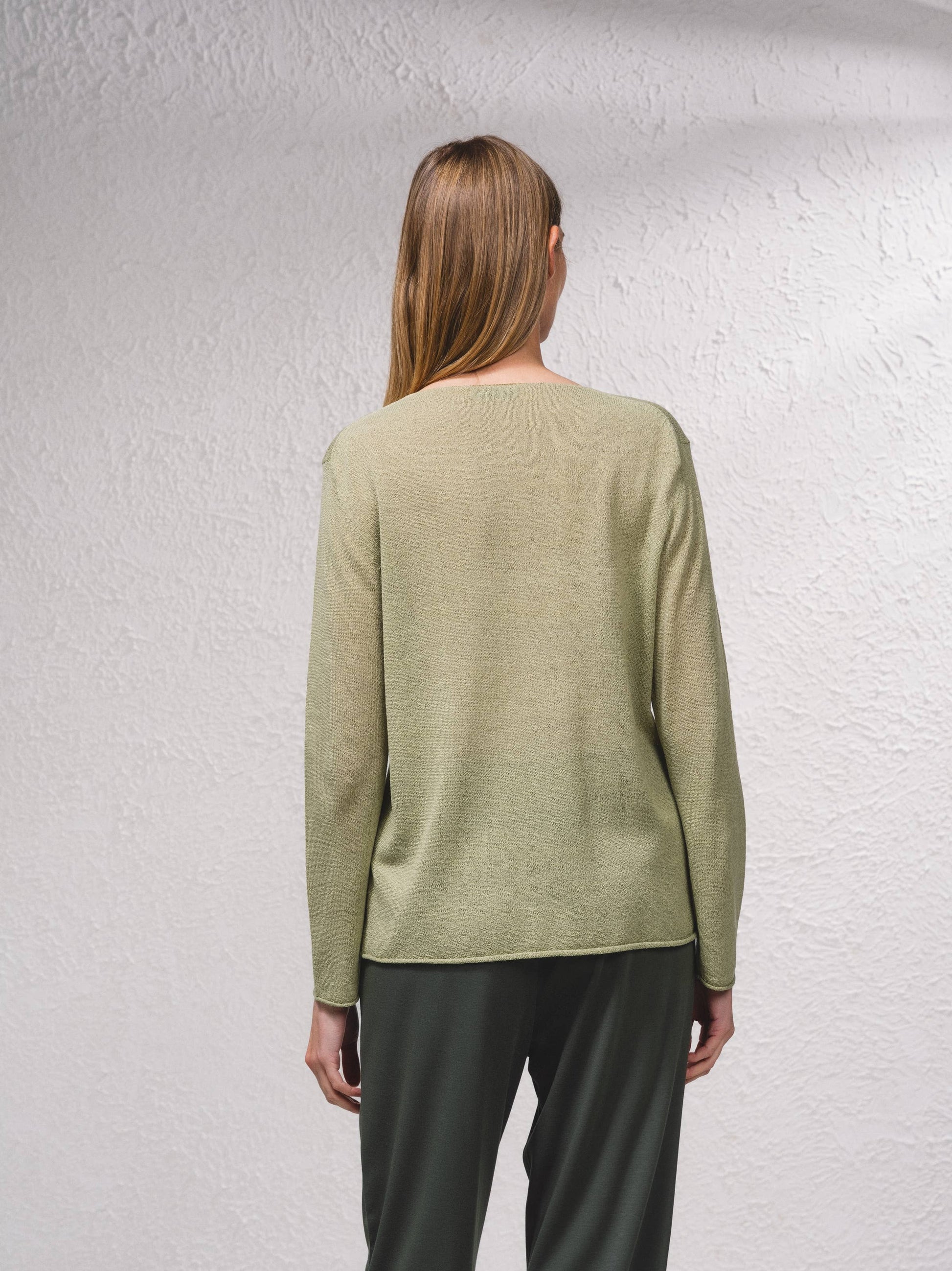 Maglione basic in maglia fine girocollo
