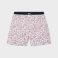 Bermuda boxer in cotone biologico con stampa Frizzante