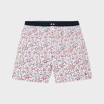 Bermuda boxer in cotone biologico con stampa Frizzante