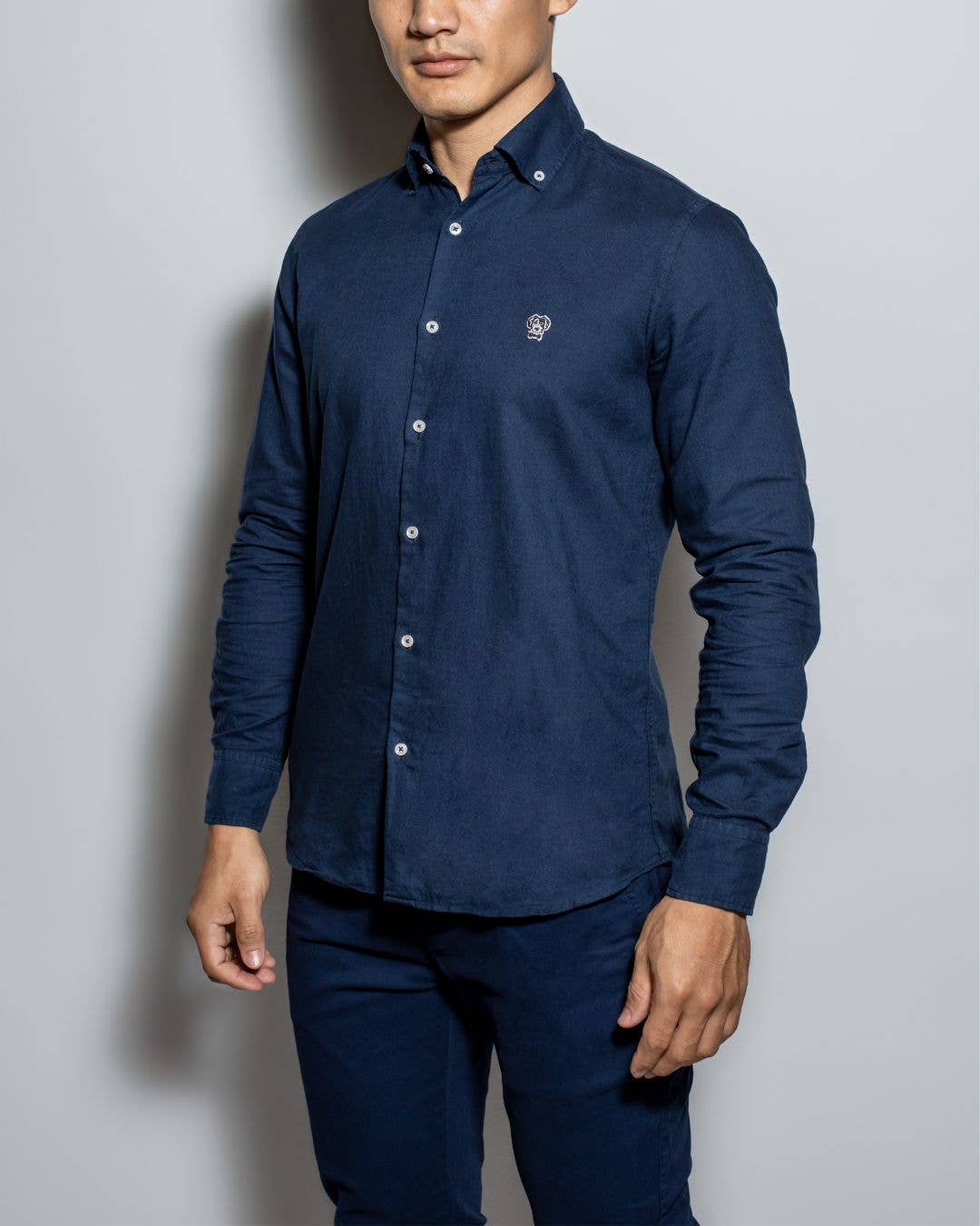 Camicia Oxford blu antimacchia