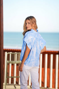 Blusa tie-dye in cotone