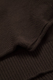 Maglione in lana a maglia rasata con collo alto