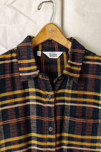 Camicia a maniche corte a quadri Alba del Deserto