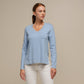 Maglione in maglia scollo a V con dettagli lurex
