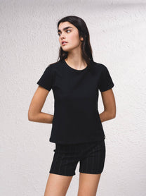 T-shirt basic a maniche corte girocollo