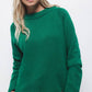 Maglione in maglia strutturata con girocollo