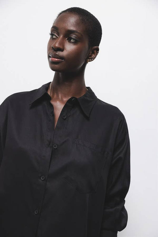 Camicia oversize con taschino