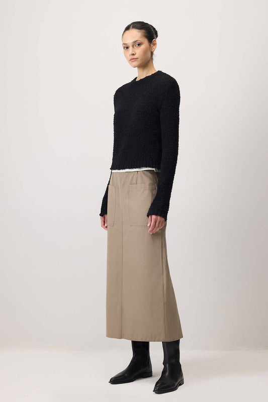 Maglione corto in maglia morbida