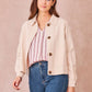 Giacca corta Versailles in gabardine di cotone