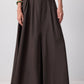 Gonna maxi a vita alta a trapezio con pince sartoriali