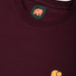 T-shirt Essentials in Cotone Biologico Rosso Vino
