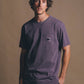 T-shirt Garza viola tramonto tinta a pigmento