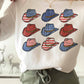 Felpa girocollo grafica cappelli America