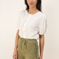 Blusa Tal con bottoni e maniche a sbuffo