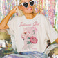 T-shirt oversize da ragazza con grafica floreale