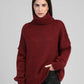 Maglione oversize a collo alto Malaga
