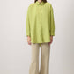 Camicia in crepe oversize verde