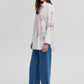 Camicia in misto cotone con ricamo floreale